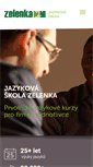 Mobile Screenshot of jazykova-skola-zelenka.cz